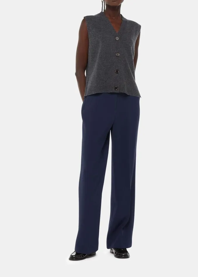 Whistles Pants Navy Full Length Trouser 8211 Women