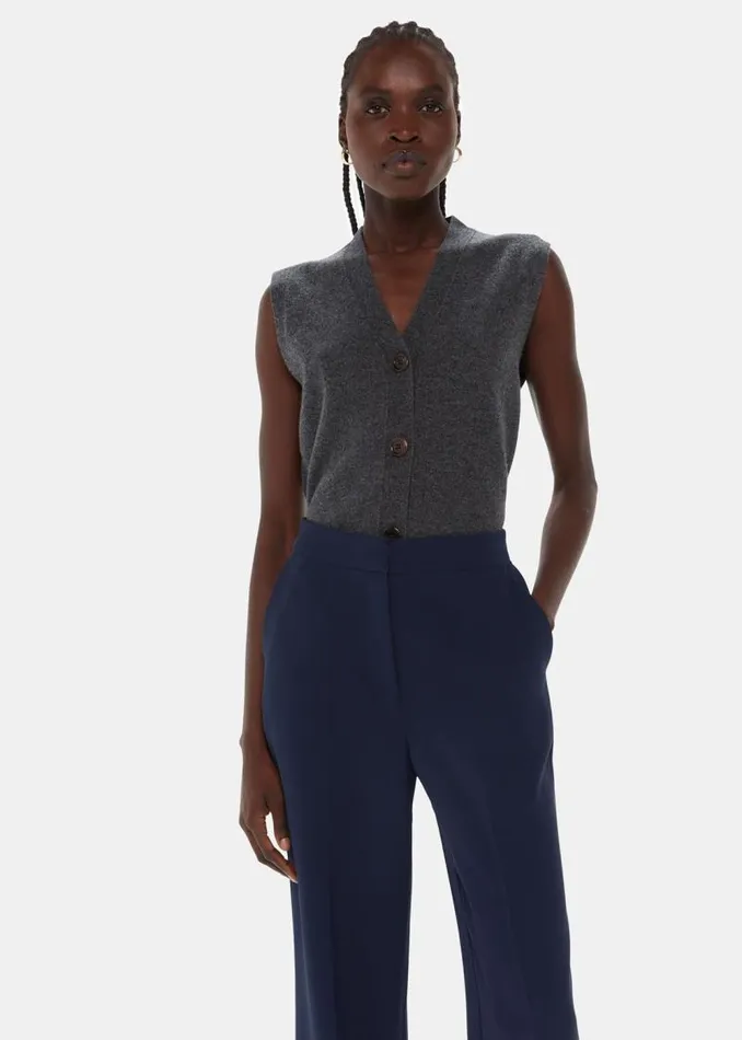 Whistles Pants Navy Full Length Trouser 8211 Women
