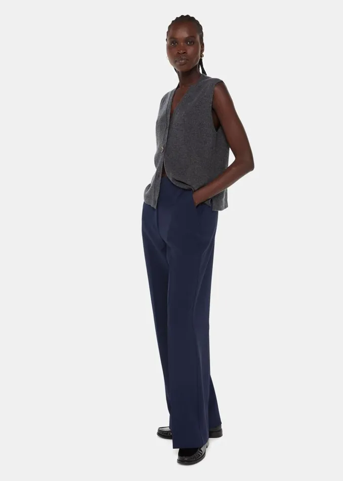 Whistles Pants Navy Full Length Trouser 8211 Women