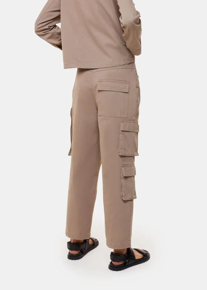 Whistles Pants Taupe Phoebe Casual Utility Pants 8211 Women