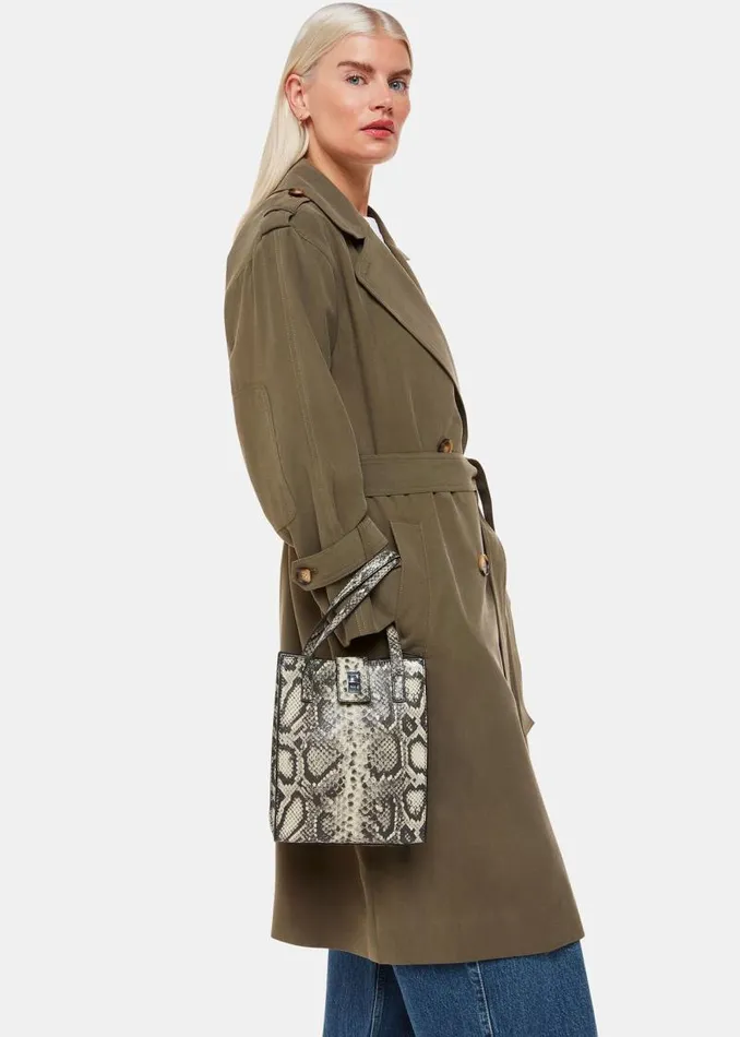 Whistles Petite Coats and Jackets Khaki Petite Riley Trench Coat 8211 Women