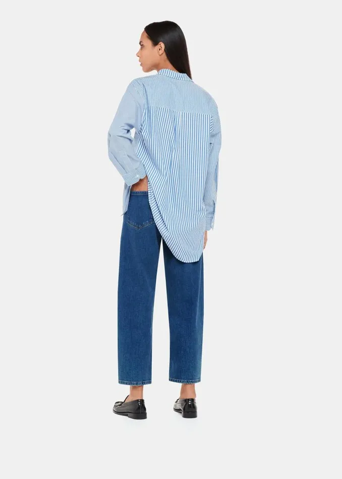 Whistles Petite Pants and Jeans Denim Petite Stretch Barrel Leg Jean 8211 Women