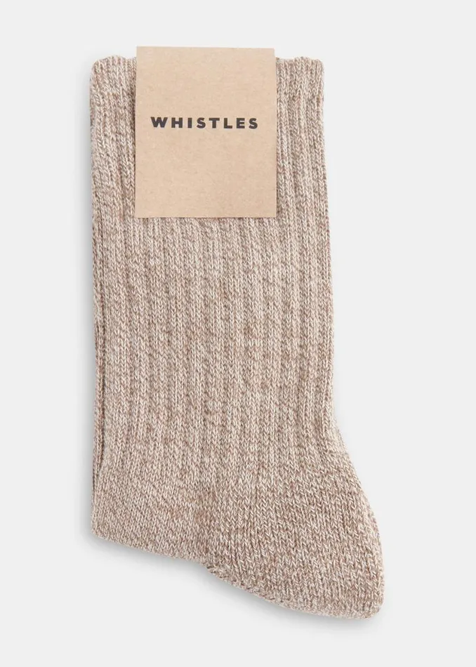 Whistles Socks and Pantyhose Neutral Chunky Marl Socks 8211 Women