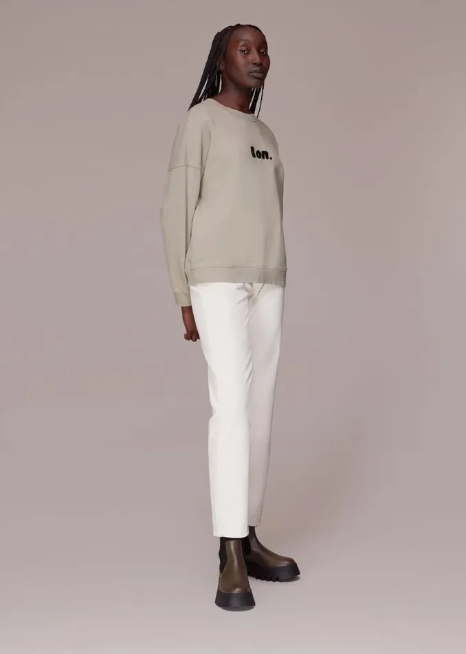 Whistles Tops Beige Bon Relaxed Sweat 8211 Women