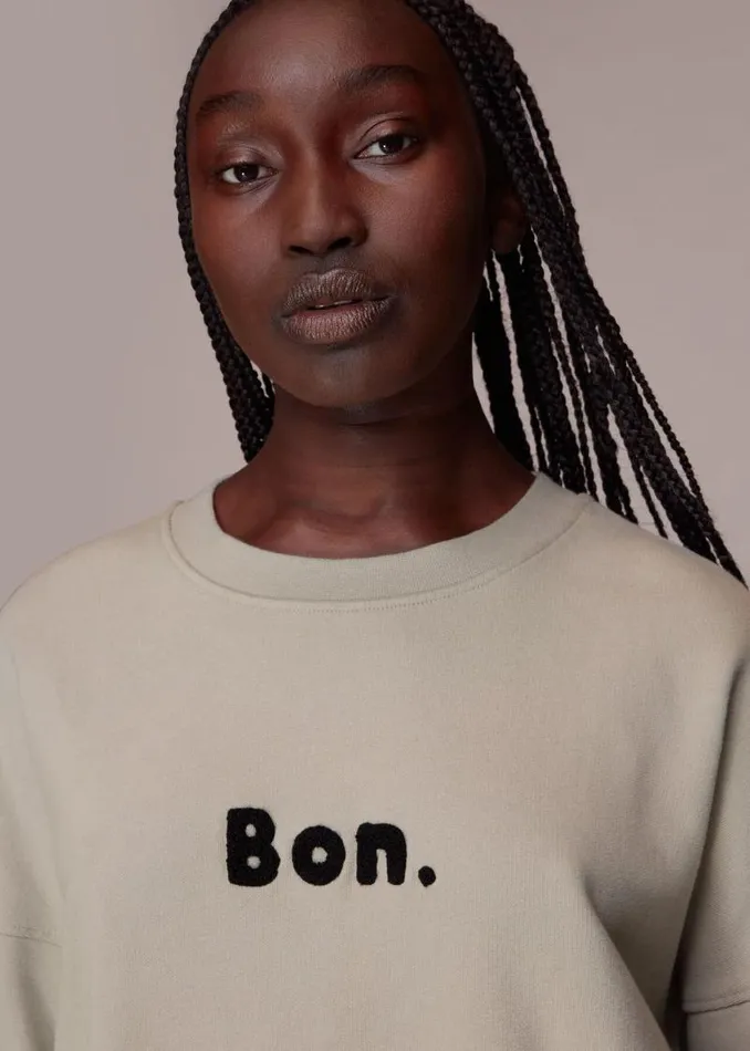Whistles Tops Beige Bon Relaxed Sweat 8211 Women