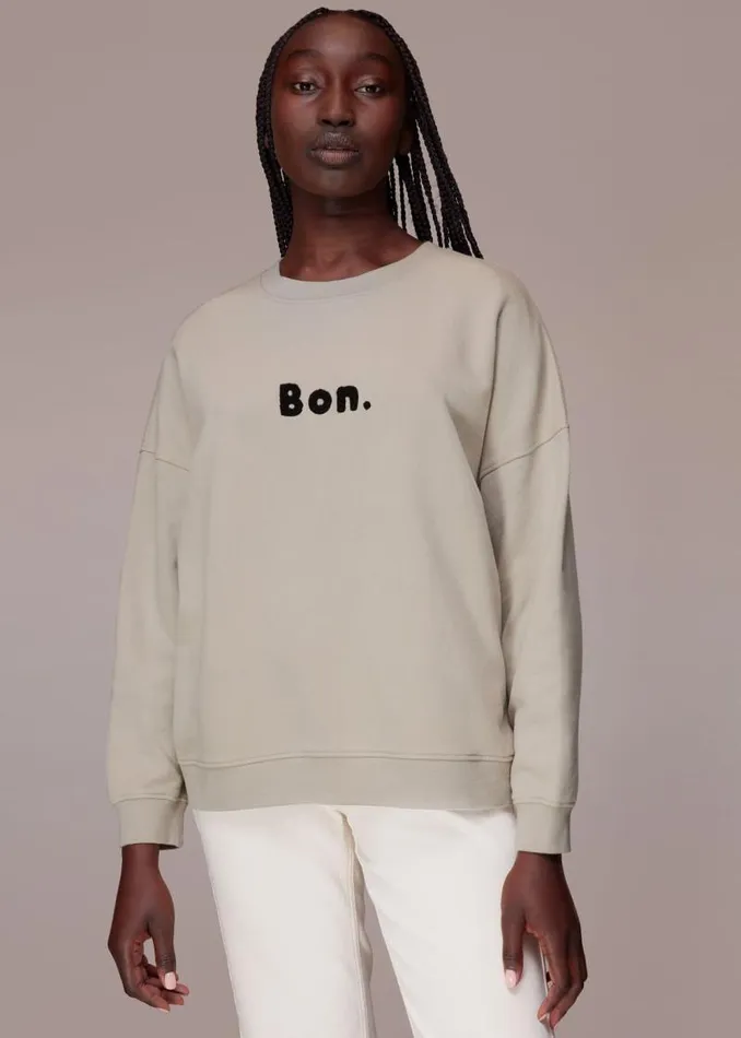 Whistles Tops Beige Bon Relaxed Sweat 8211 Women
