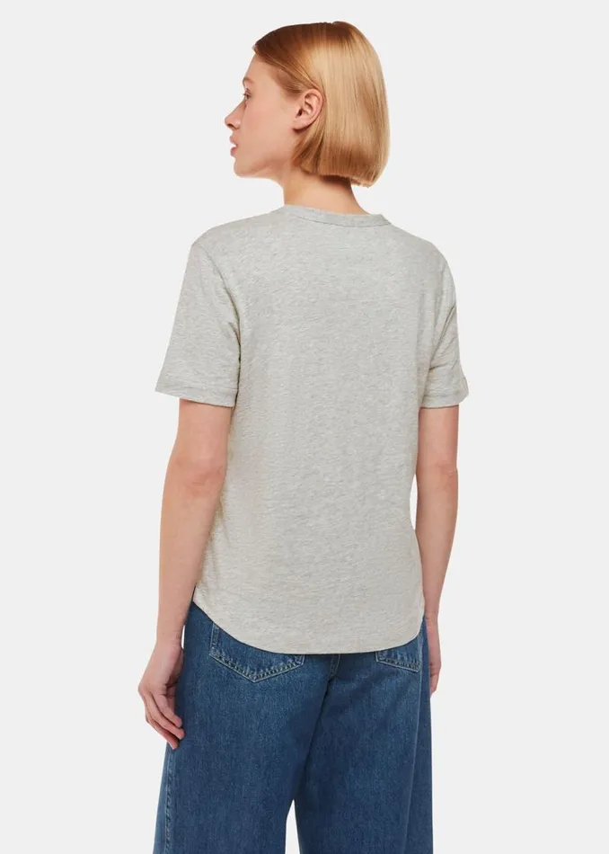 Whistles Tops Grey Marl Ultimate Emily TShirt 8211 Women