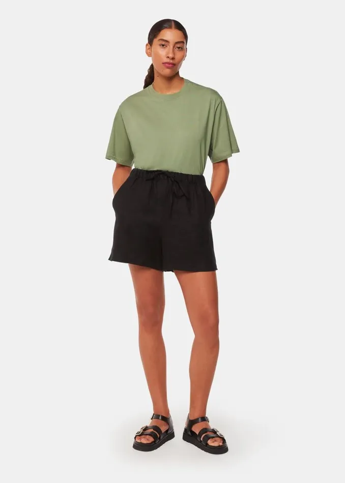 Whistles Tops Khaki Relaxed Tee 8211 Women