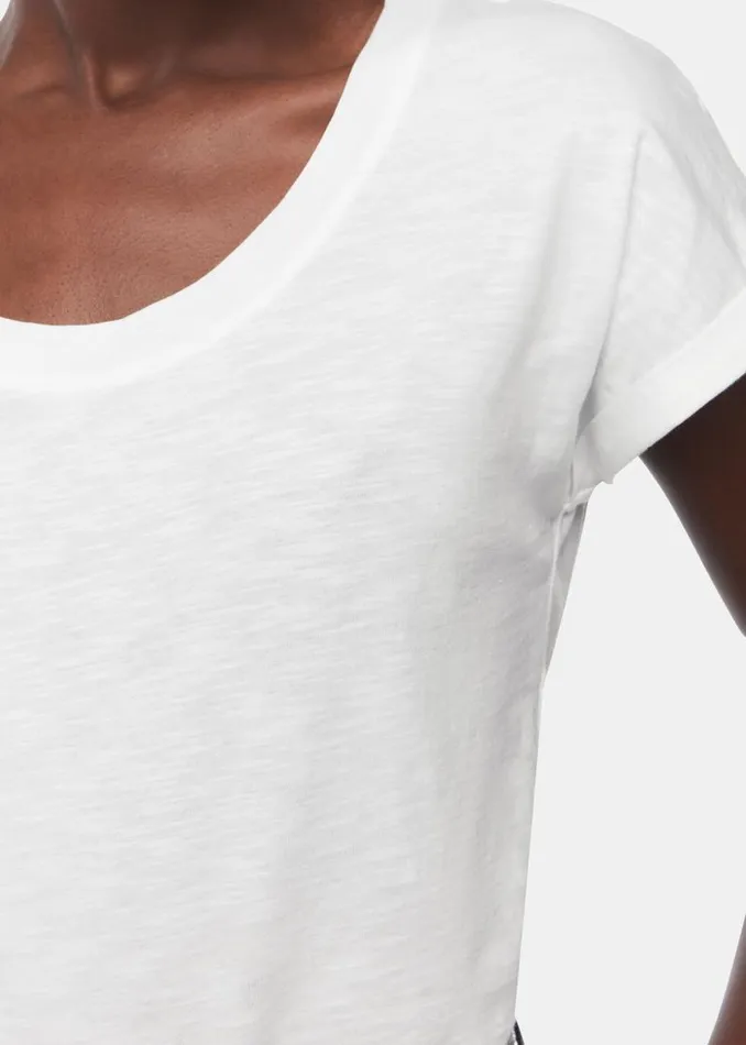 Whistles Tops White Wilma Scoop Neck TShirt 8211 Women