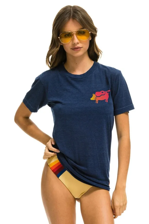 Windy City Smokeout 2024 Crew Tee Shirt 8211 Navy WomenMen Aviator Nation Tees