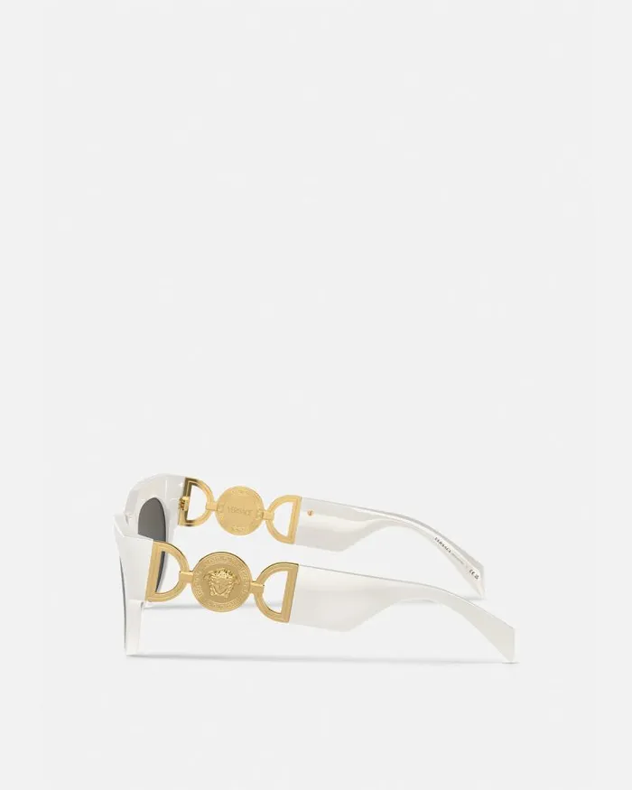 Winged Medusa Sunglasses Havana Women Versace Sunglasses