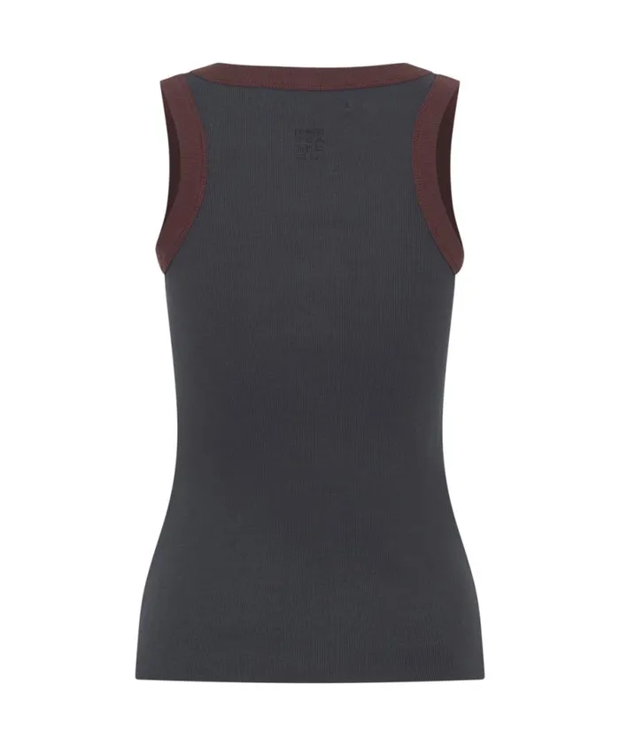 Women 2 TONE EQUIPMENT TANK One Teaspoon Tops Women 2 TONE EQUIPMENT TANK One Teaspoon Tops