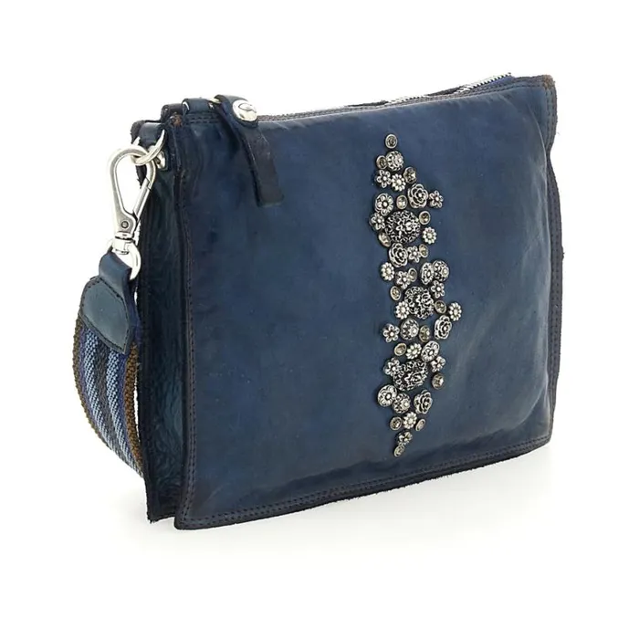 Women Afrodite Blue Campomaggi Crossbody Bags Women Afrodite Blue Campomaggi Crossbody Bags
