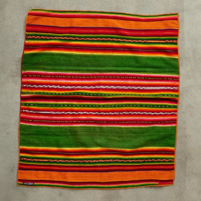 Women Alejandra OneOfAKind Bolivian Throw Green Sundance Catalog Decor
