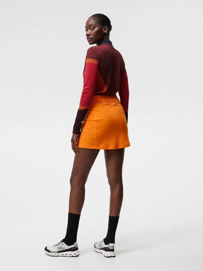 Women Amelie Mid Skirt Russet Orange JLindeberg Skirts Women Amelie Mid Skirt Russet Orange JLindeberg Skirts