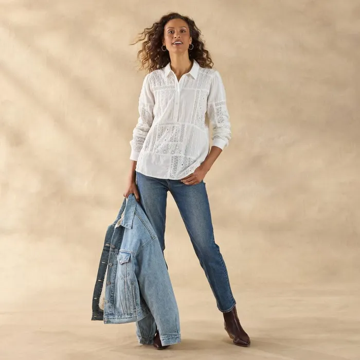 Women Ameya Top White Sundance Catalog Tops Women Ameya Top White Sundance Catalog Tops