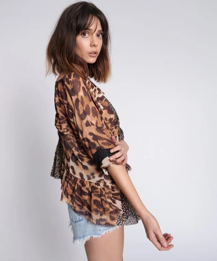 Women ANIMAL NIGHT DANCE TOP One Teaspoon Tops Women ANIMAL NIGHT DANCE TOP One Teaspoon Tops