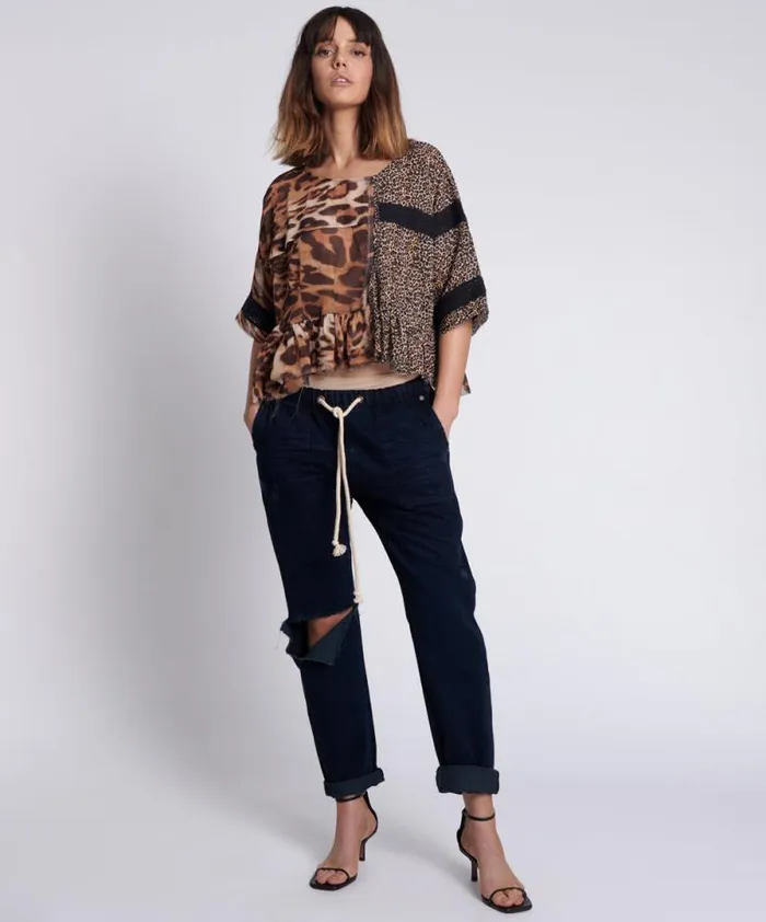 Women ANIMAL NIGHT DANCE TOP One Teaspoon Tops Women ANIMAL NIGHT DANCE TOP One Teaspoon Tops