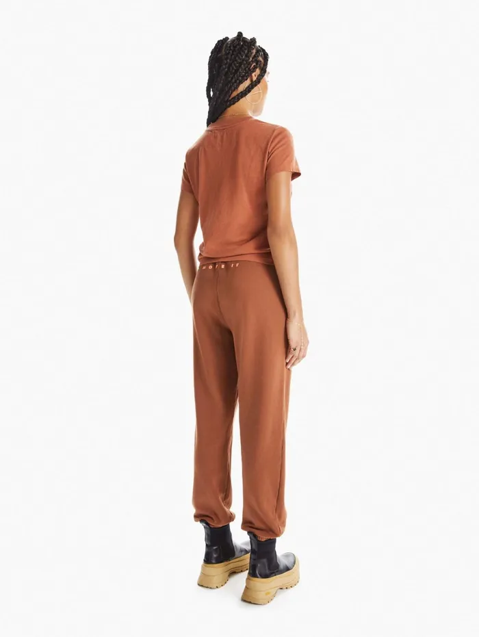 Women Ankle Mother Denim The Knock Out Ankle Medium Brown