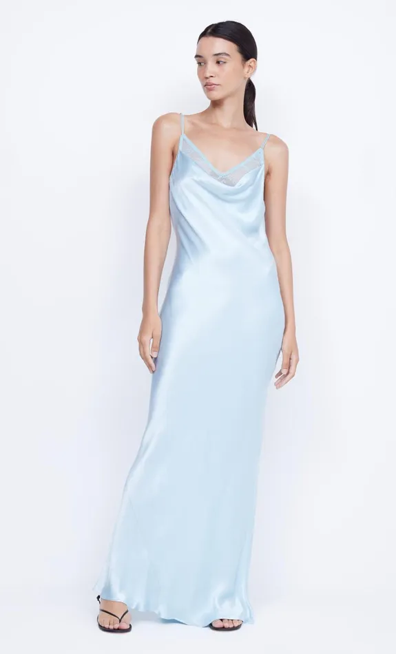 Women ARABELLA BACKLESS DRESS 8211 DOLPHIN BLUE Bec Bridge Maxi Dresses