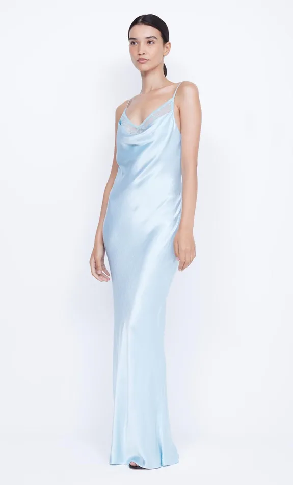 Women ARABELLA BACKLESS DRESS 8211 DOLPHIN BLUE Bec Bridge Maxi Dresses
