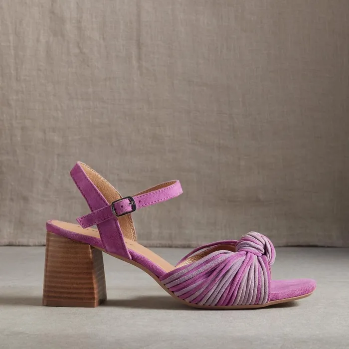 Women Atherton Heels Purple Mlt Sundance Catalog Sandals