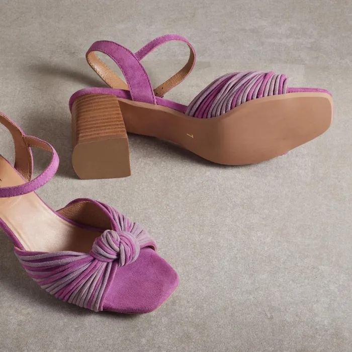Women Atherton Heels Purple Mlt Sundance Catalog Sandals