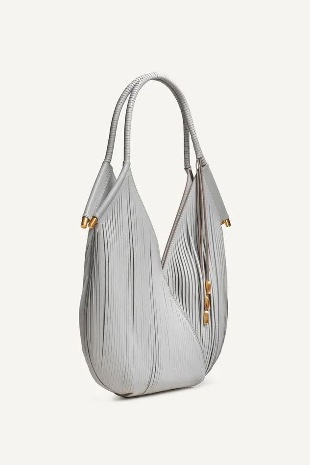 Women BALDWIN MINI SHOULDER BAG Zinc Donna Karan New York Shoulder And Hobo Bags Women BALDWIN MINI SHOULDER BAG Zinc Donna Karan New York Shoulder And Hobo Bags