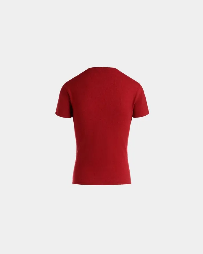 Women Bally Knitwear Knit Top In Candy Red Cashmere Red
