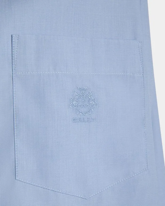 Women Bally Shirts and TShirts Long Sleeve Shirt In Light Blue Cotton Blue Women Bally Shirts and TShirts Long Sleeve Shirt In Light Blue Cotton Blue
