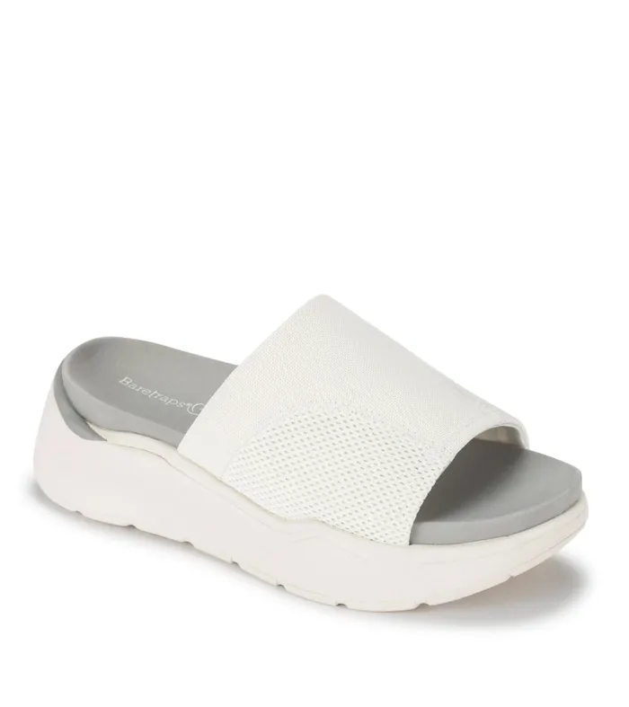 Women Baretraps Active Sandals Whisper Platform Slide Sandal White