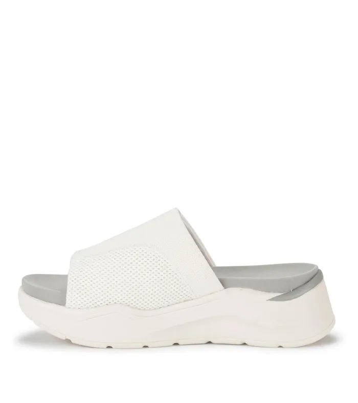 Women Baretraps Active Sandals Whisper Platform Slide Sandal White