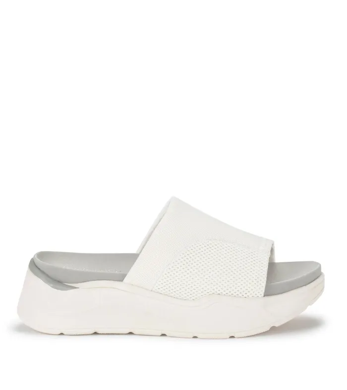 Women Baretraps Active Sandals Whisper Platform Slide Sandal White
