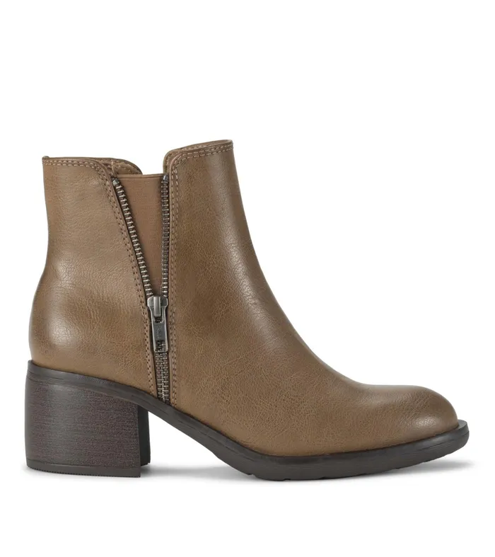 Women Baretraps Booties Avery Block Heel Bootie Truffle