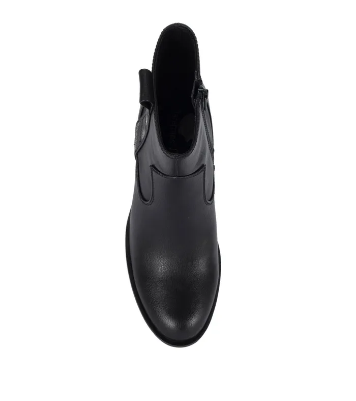 Women Baretraps Booties Covina Block Heel Bootie Black