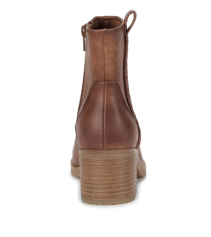 Women Baretraps Booties Covina Block Heel Bootie Brush Brown