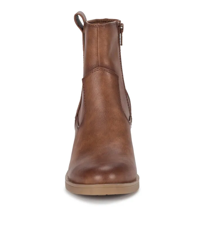 Women Baretraps Booties Covina Block Heel Bootie Brush Brown