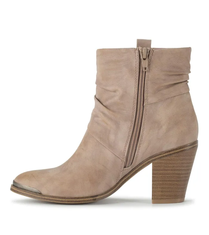 Women Baretraps Booties Katherine Block Heel Bootie Light Mushroom