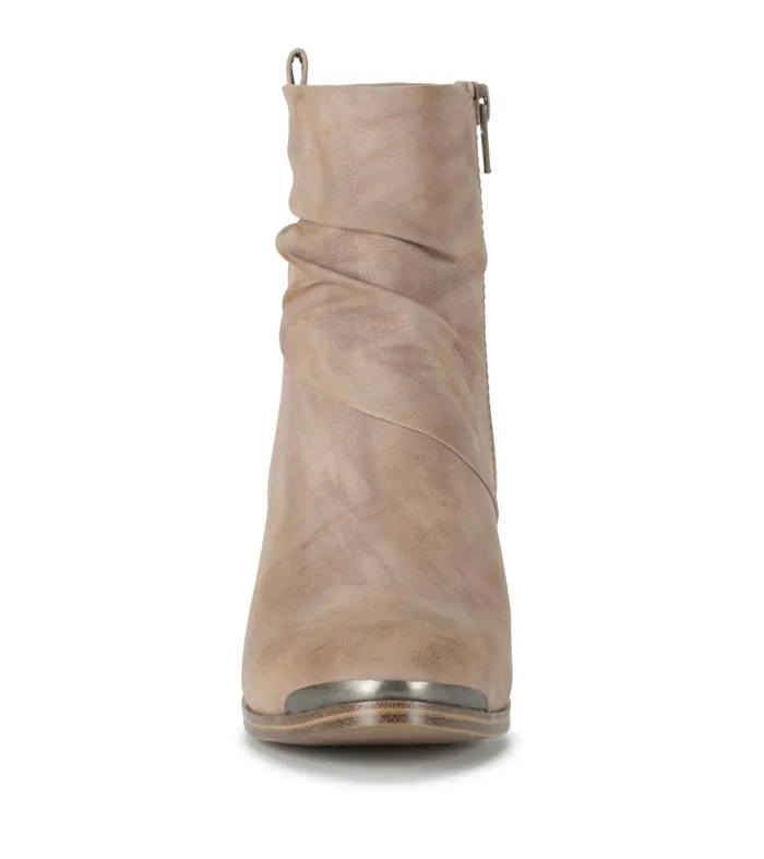 Women Baretraps Booties Katherine Block Heel Bootie Light Mushroom