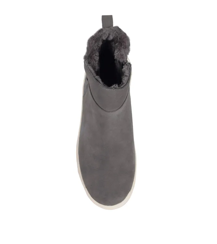 Women Baretraps Booties Mandie Cold Weather Bootie Dark Grey Suede