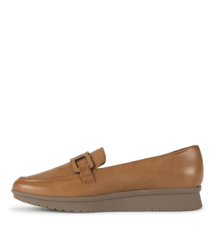 Women Baretraps Flats and Loafers Addison Slip On Loafer Cognac