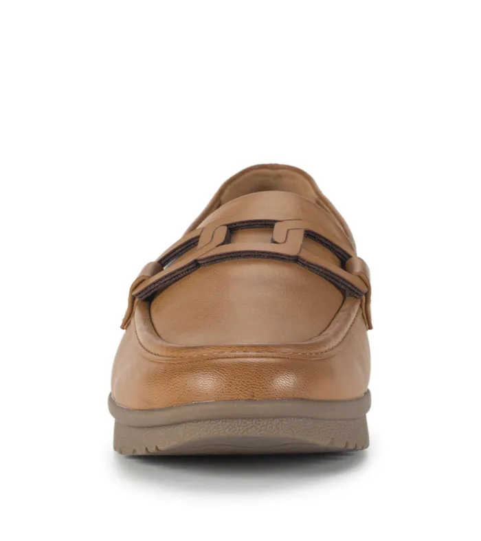 Women Baretraps Flats and Loafers Addison Slip On Loafer Cognac