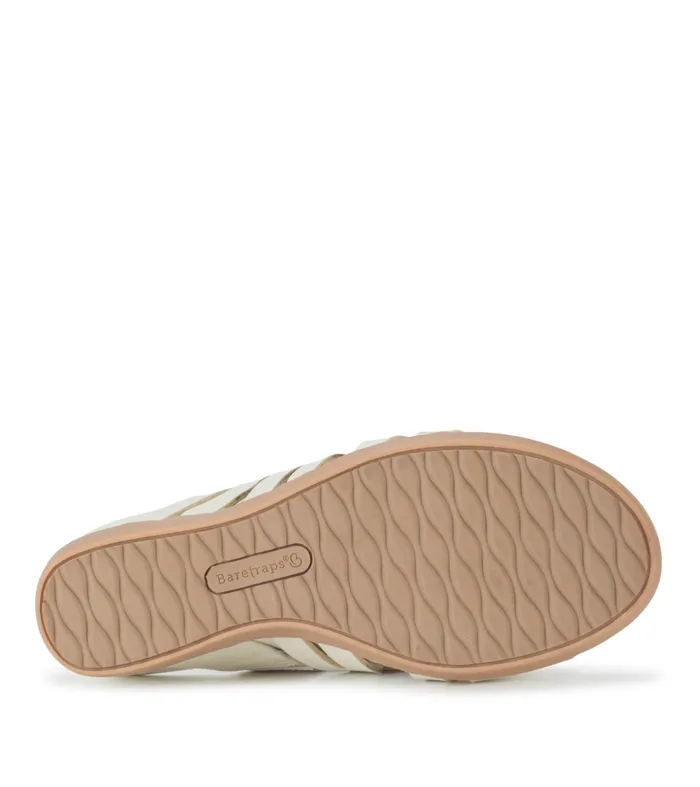 Women Baretraps Posture Plus Sandals Demetra Wedge Slide Sandal Cream