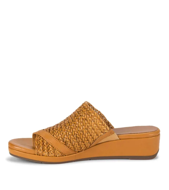 Women Baretraps Slides and Slip On Sandals Abey Wedge Slide Sandal Safari Yellow