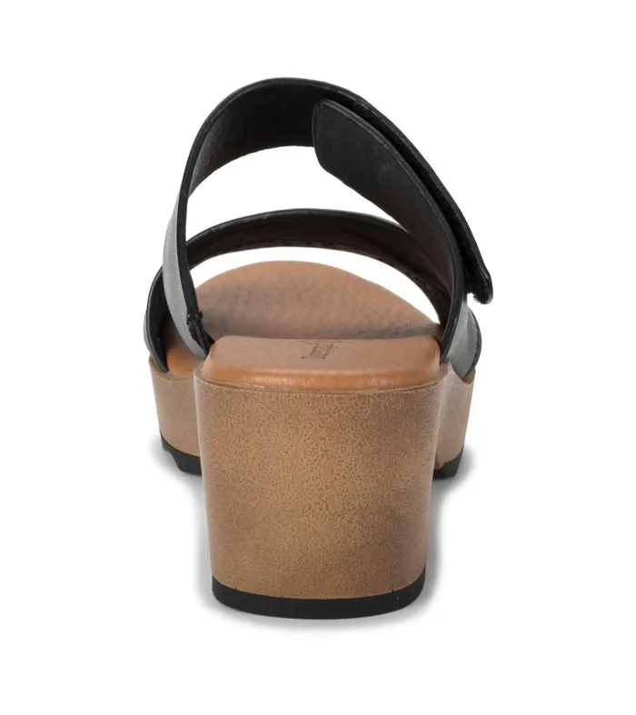 Women Baretraps Slides and Slip On Sandals Gigi Block Heel Slide Sandal Black
