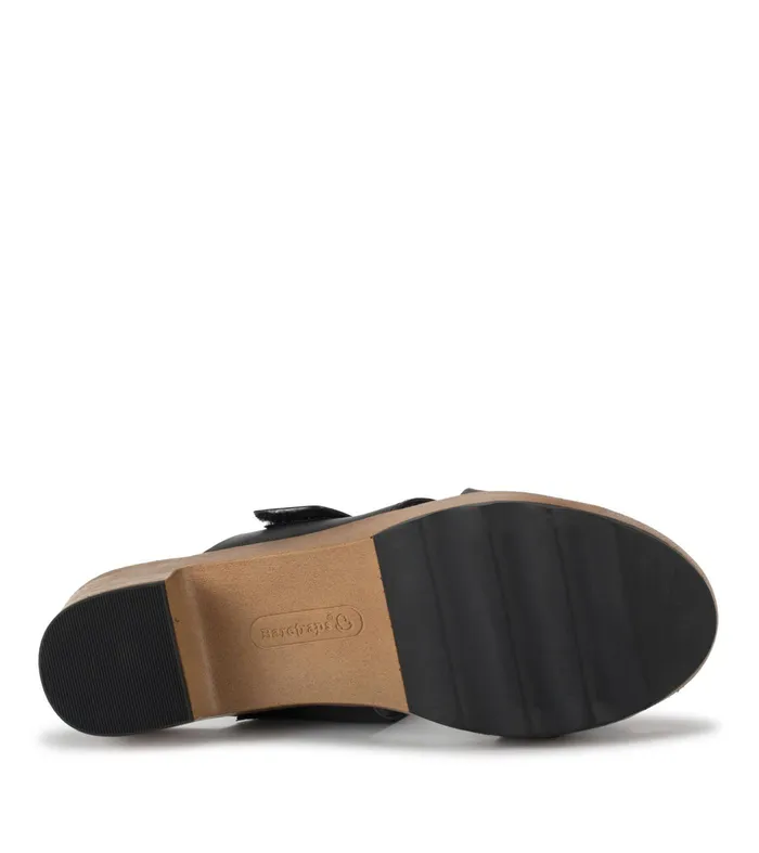 Women Baretraps Slides and Slip On Sandals Gigi Block Heel Slide Sandal Black