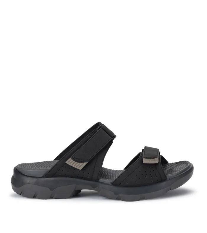 Women Baretraps Slides and Slip On Sandals Leella Slide Sandal Black