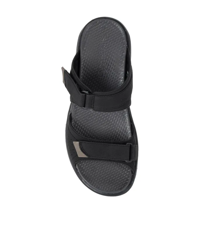 Women Baretraps Slides and Slip On Sandals Leella Slide Sandal Black