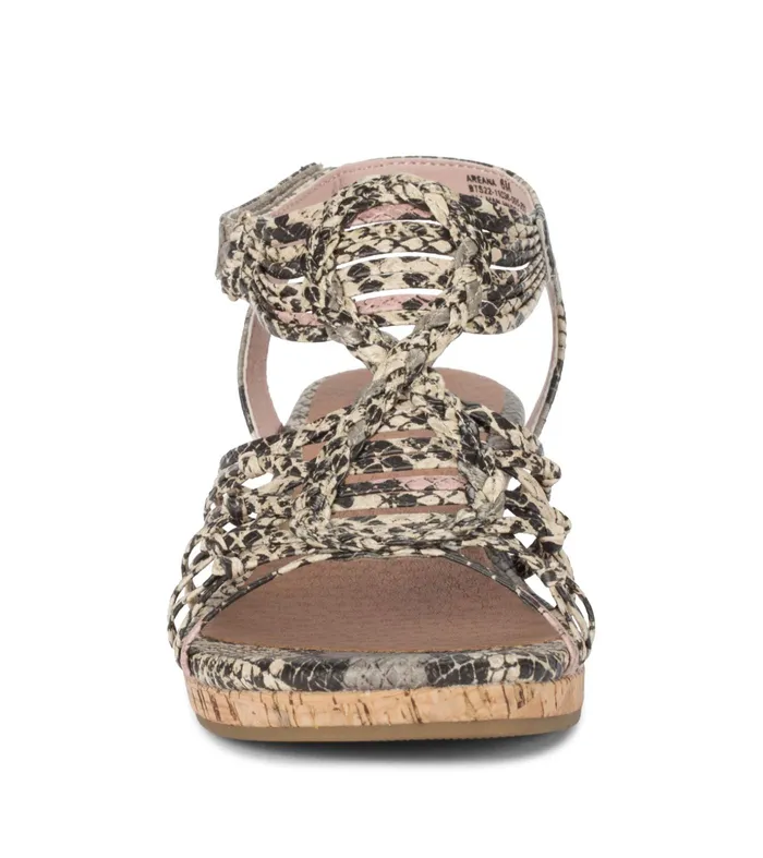 Women Baretraps Wedge Sandals Areana Wedge Sandal Blush Multi Snake