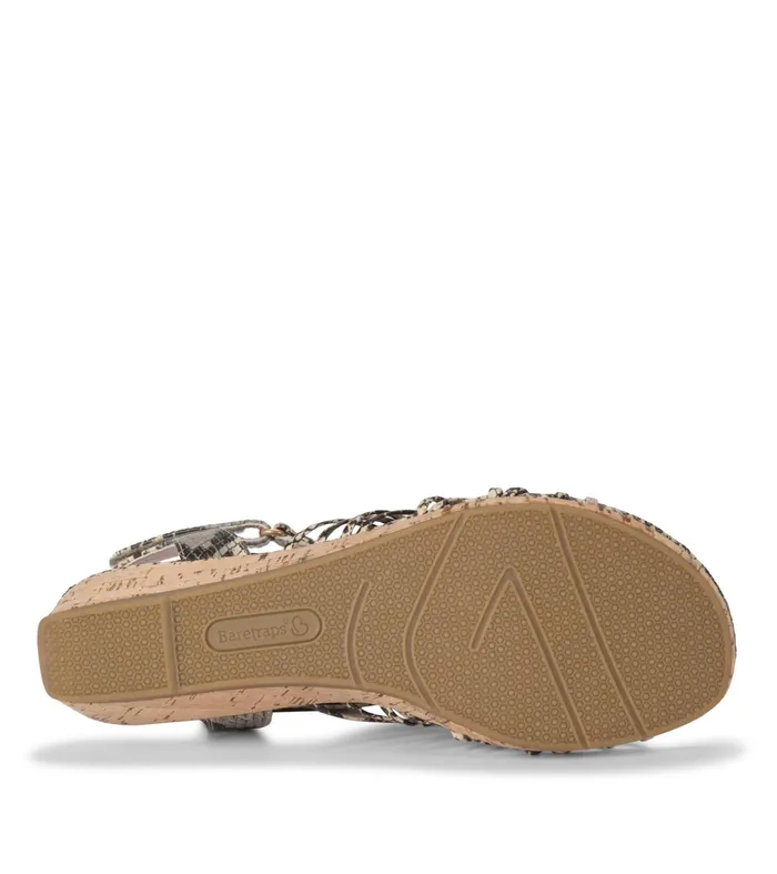 Women Baretraps Wedge Sandals Areana Wedge Sandal Blush Multi Snake